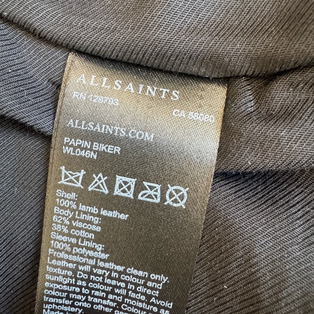 All Saints Leather Jacket - Picture 8 of 10
